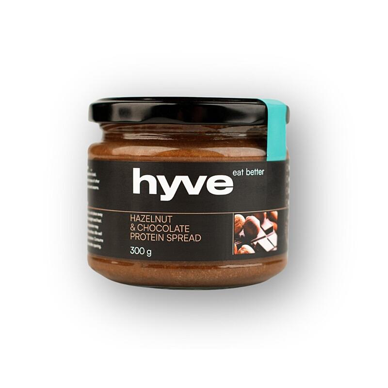 hyve Protein spread - Lieskovoorieškový krém s horkou čokoládou, 300 g