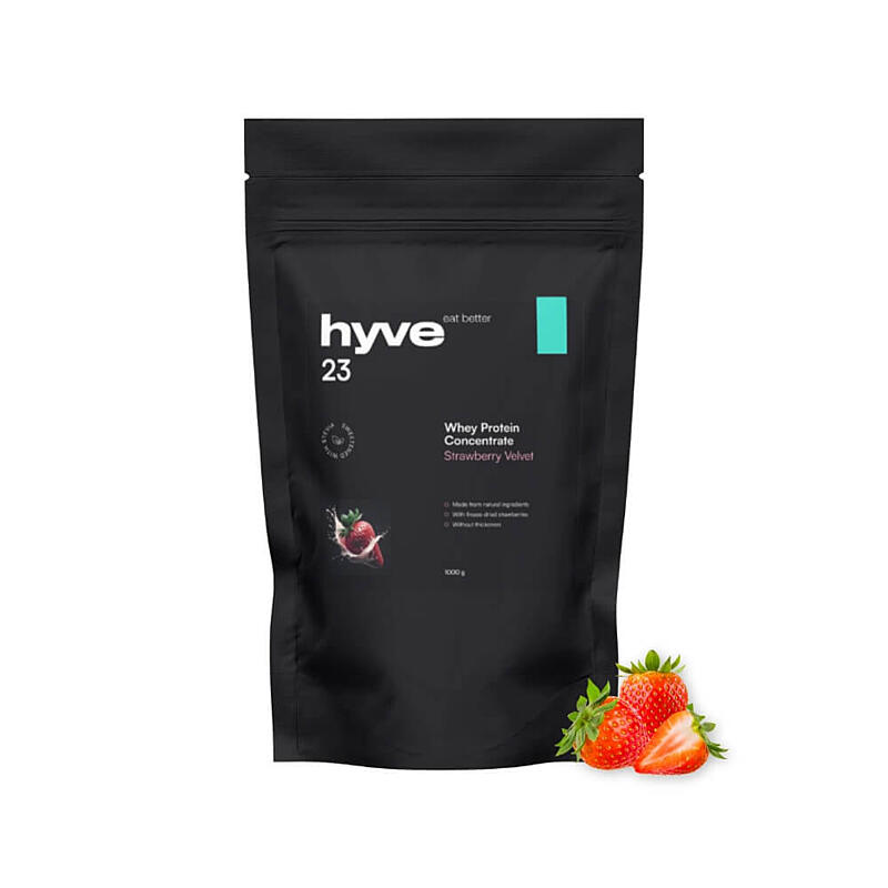 hyve WPC 80 whey protein concentrate - Strawberry, 1000 g